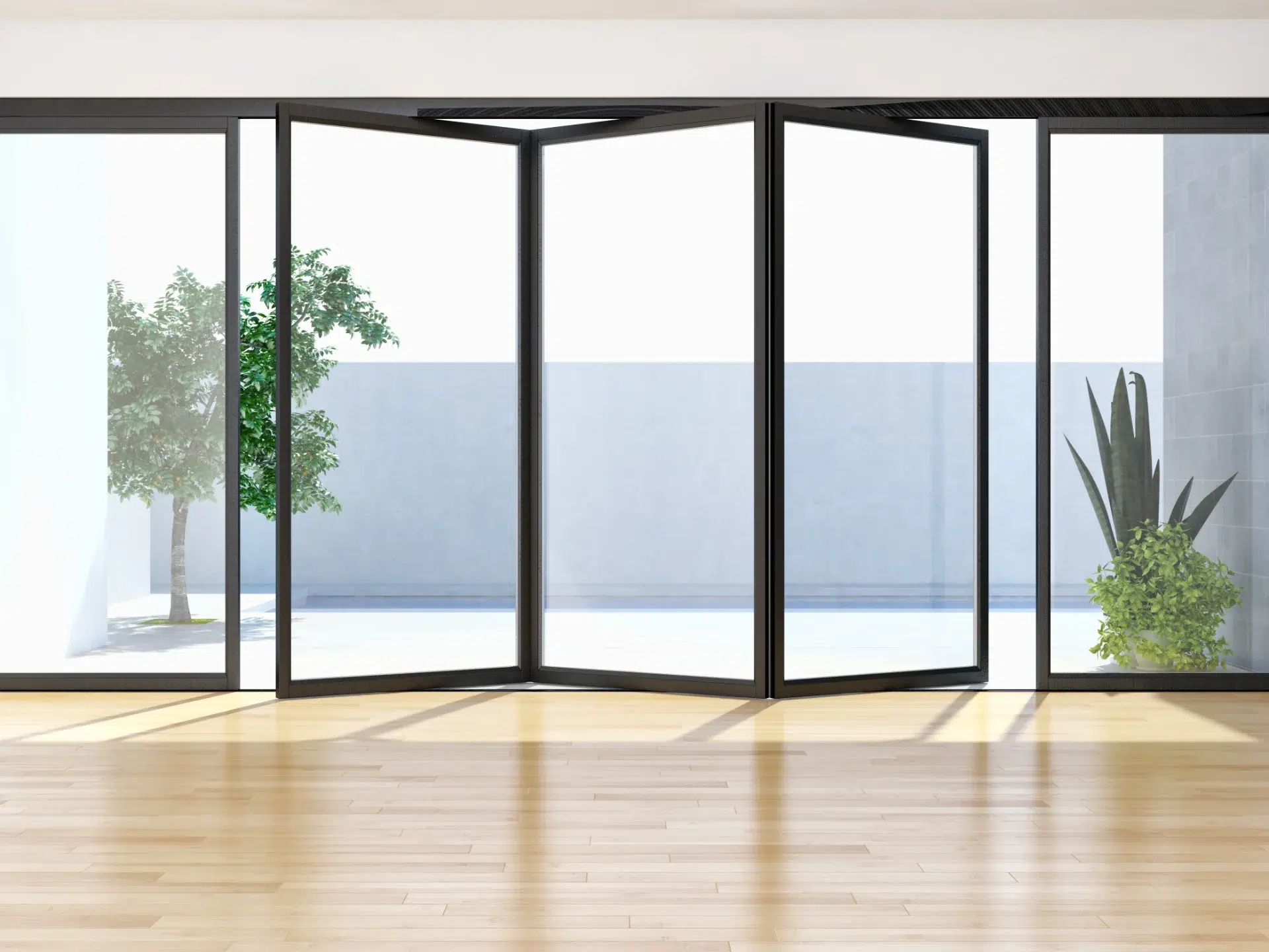 VLX 100 Bifold / Folding Door in Fort Lauderdale, FL | TruePane Windows & Doors - detail 1