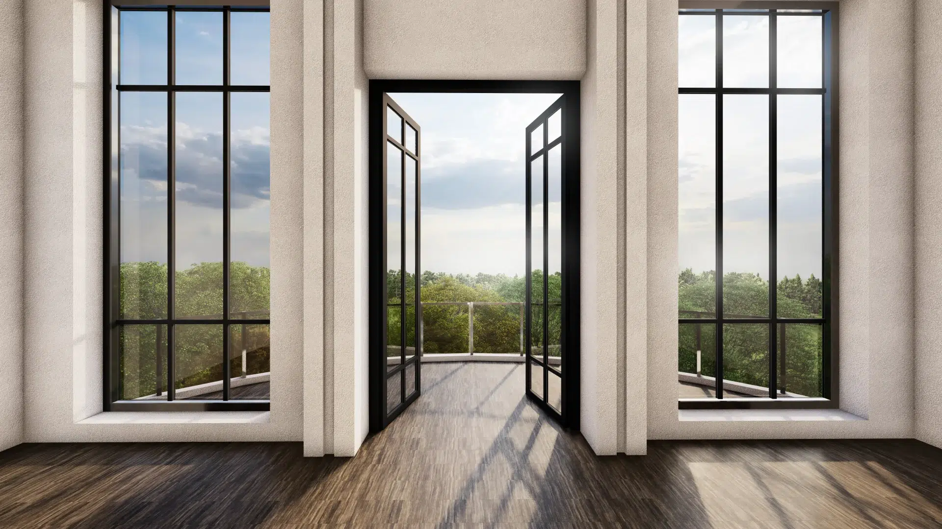 VLX 100 Double Swing / French Door in Fort Lauderdale, FL | TruePane Windows & Doors - detail 1